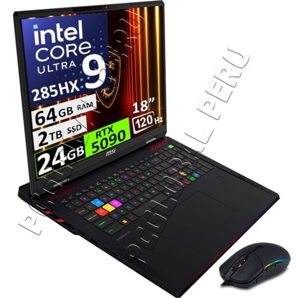 MSI RAIDER 18 HX AI, ULTRA 9-285HX, 64GB, 2TB, RTX5090 24GB, 18"